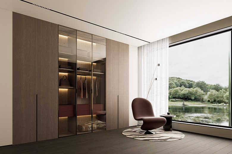 鉑領(lǐng)系列一字型衣柜